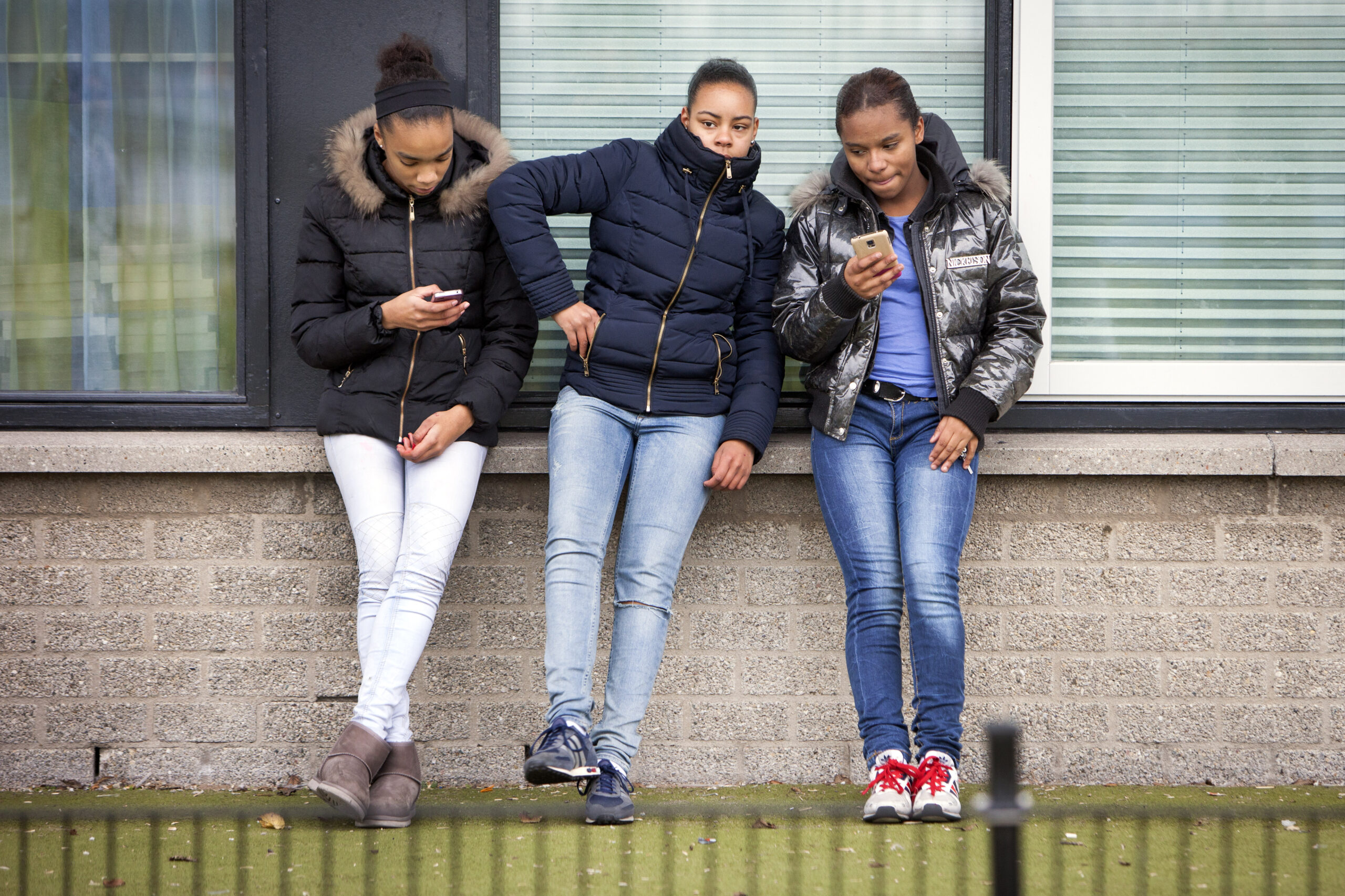 Drie scholieren