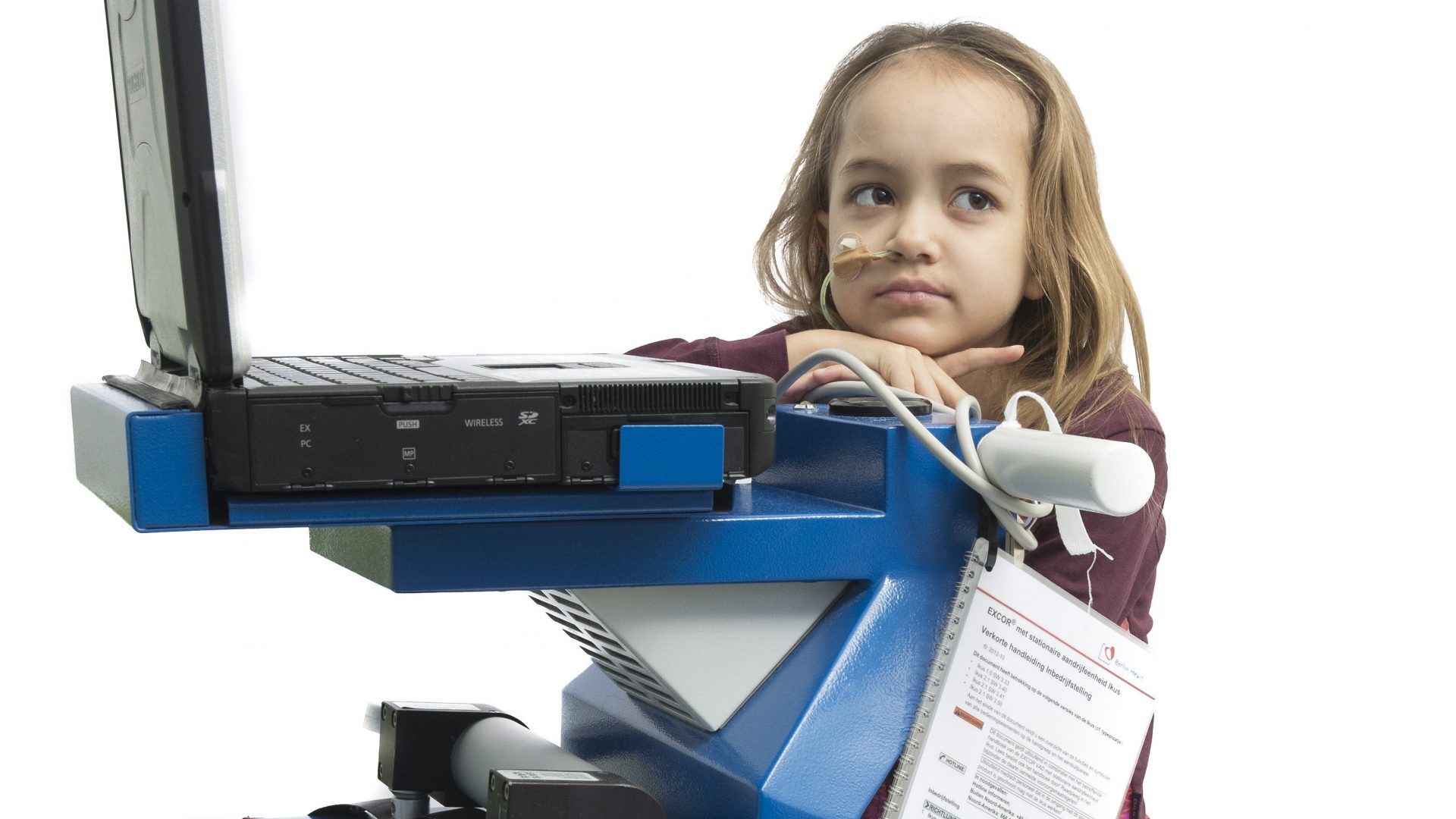 meisje met steunhart