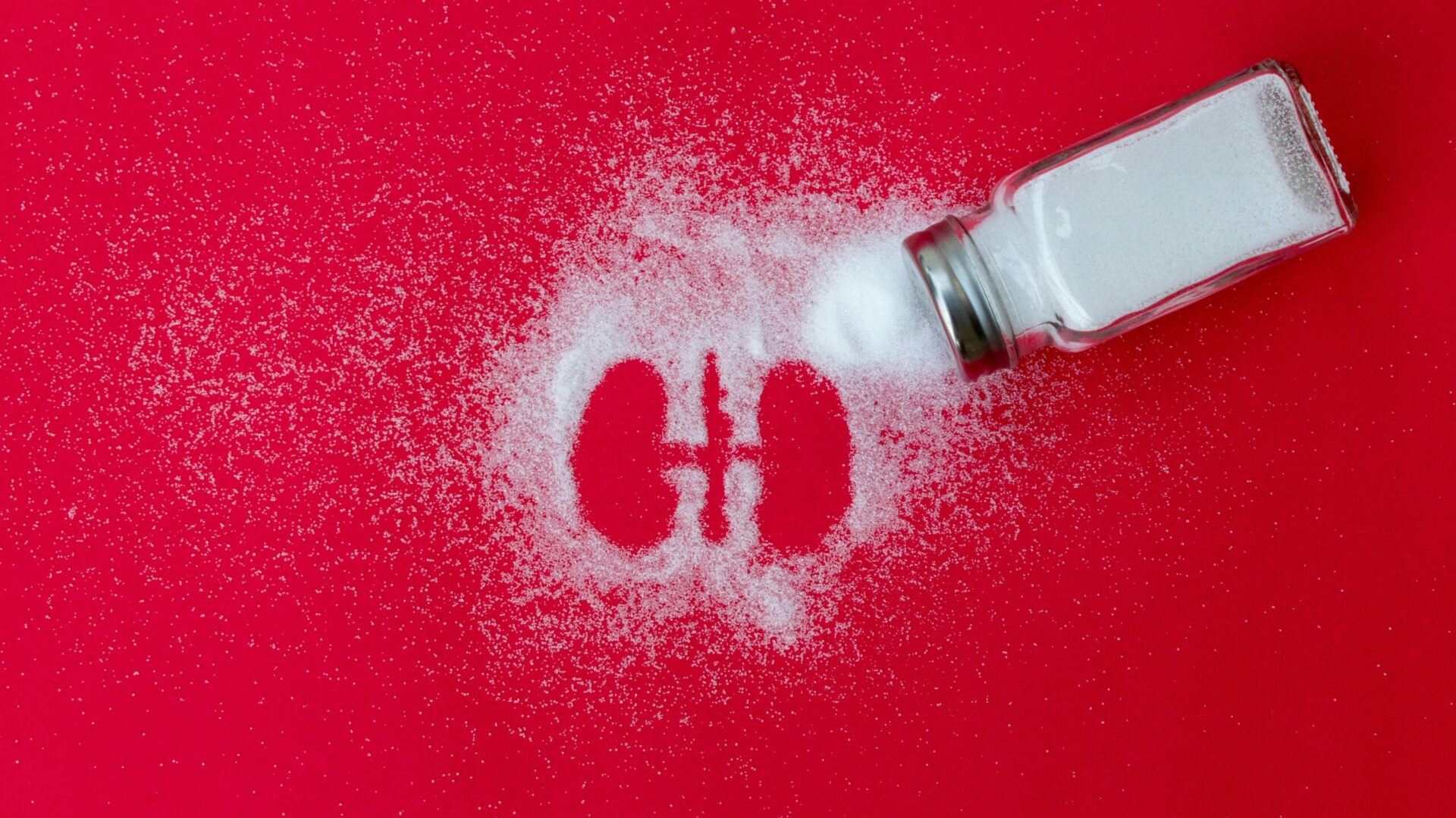 World,Kidney,Day,,White,Salt,Formed,Kidney,Picture,On,Red