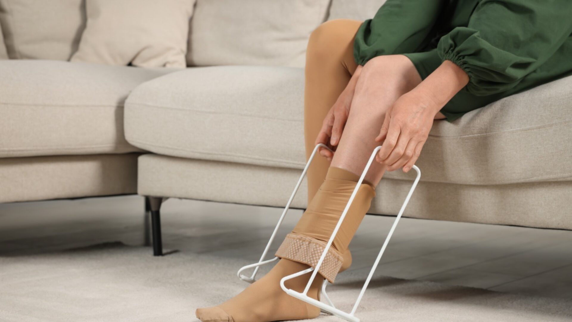 steunkous met hulpmiddel klein